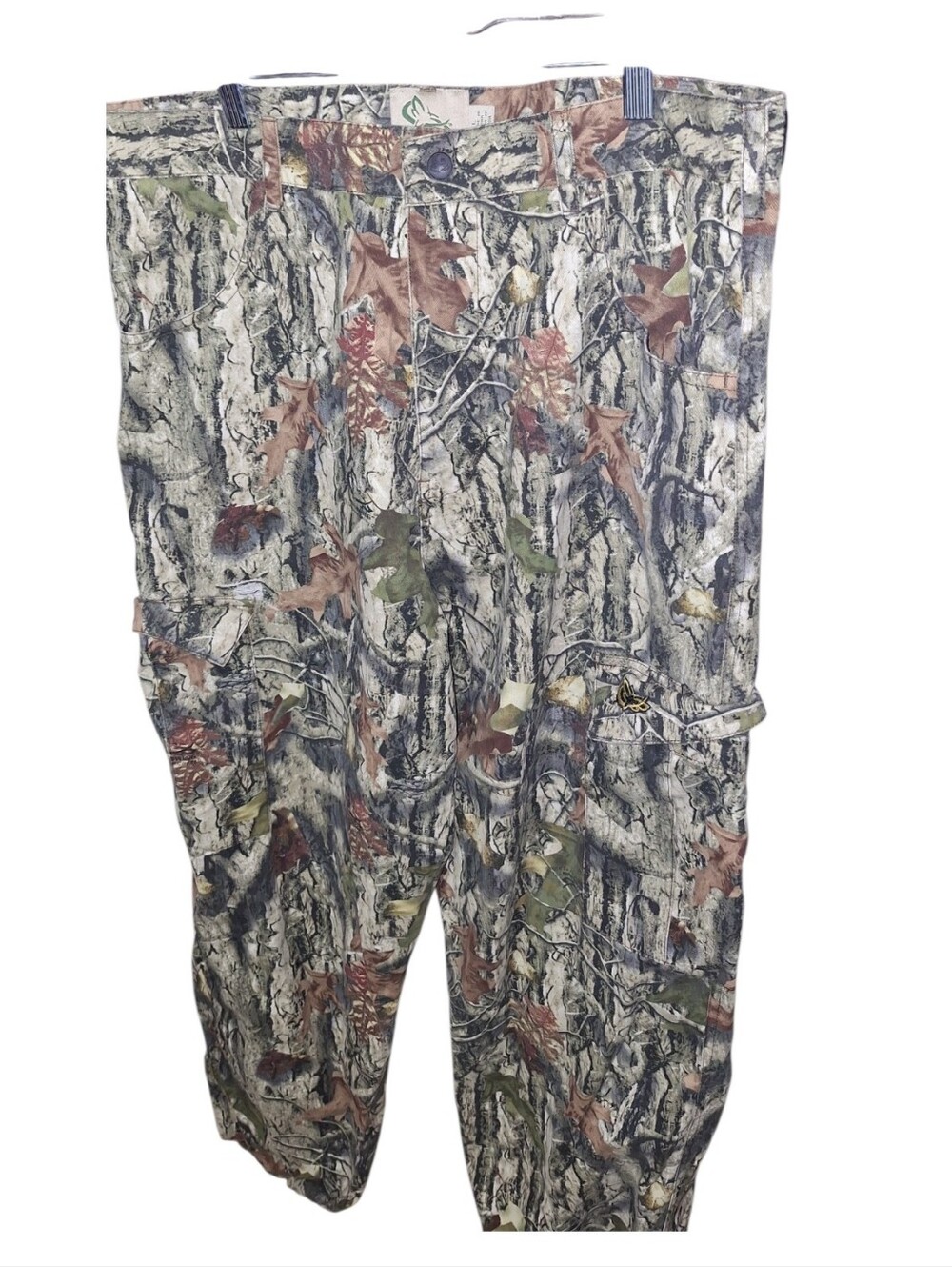 Mothwing Camo Cargo Pants Men's Large Flannel Hunting Outdoor Drawstring Ankle